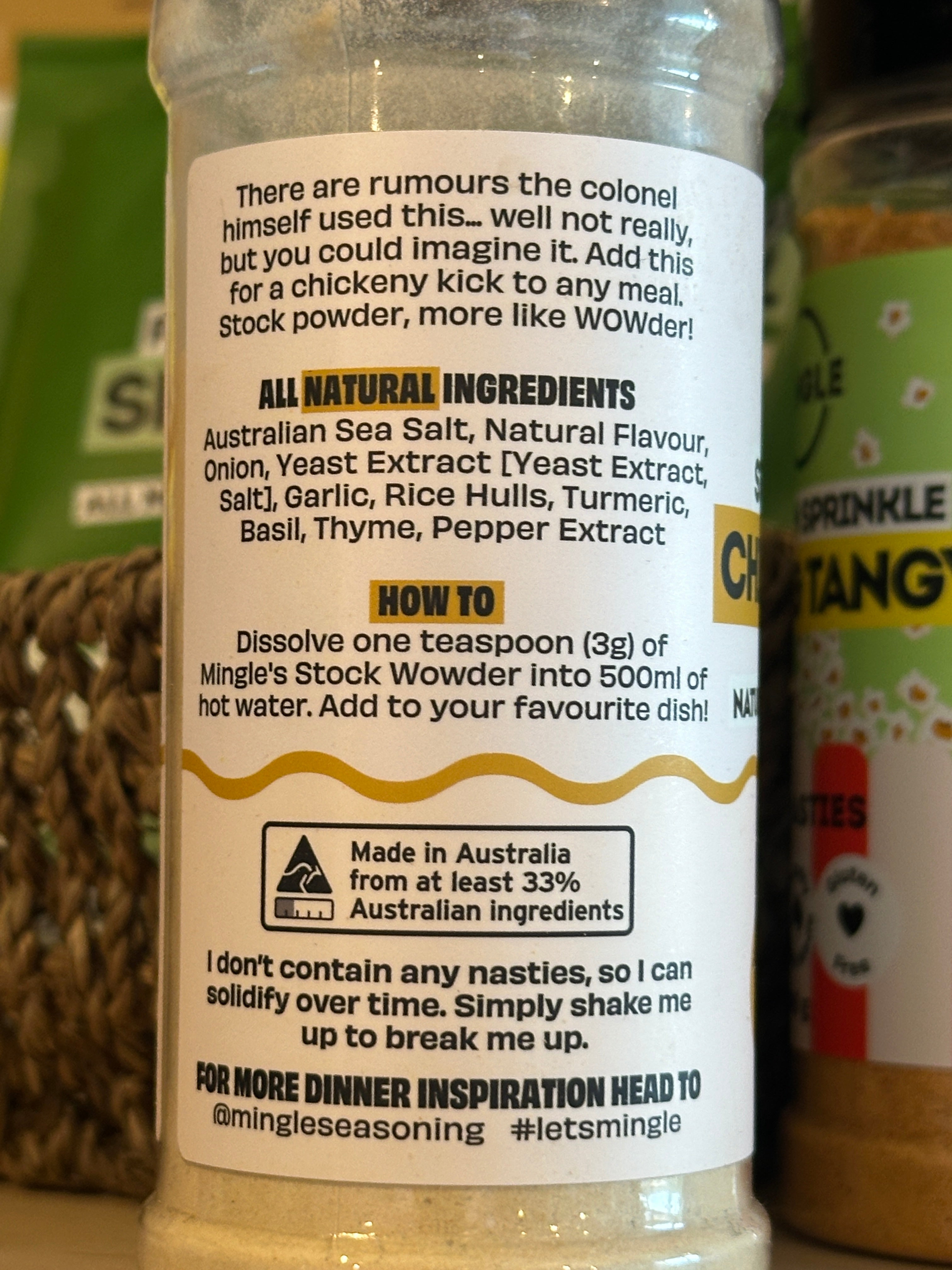 Mingle Chicken Stock Wow-Der 140g