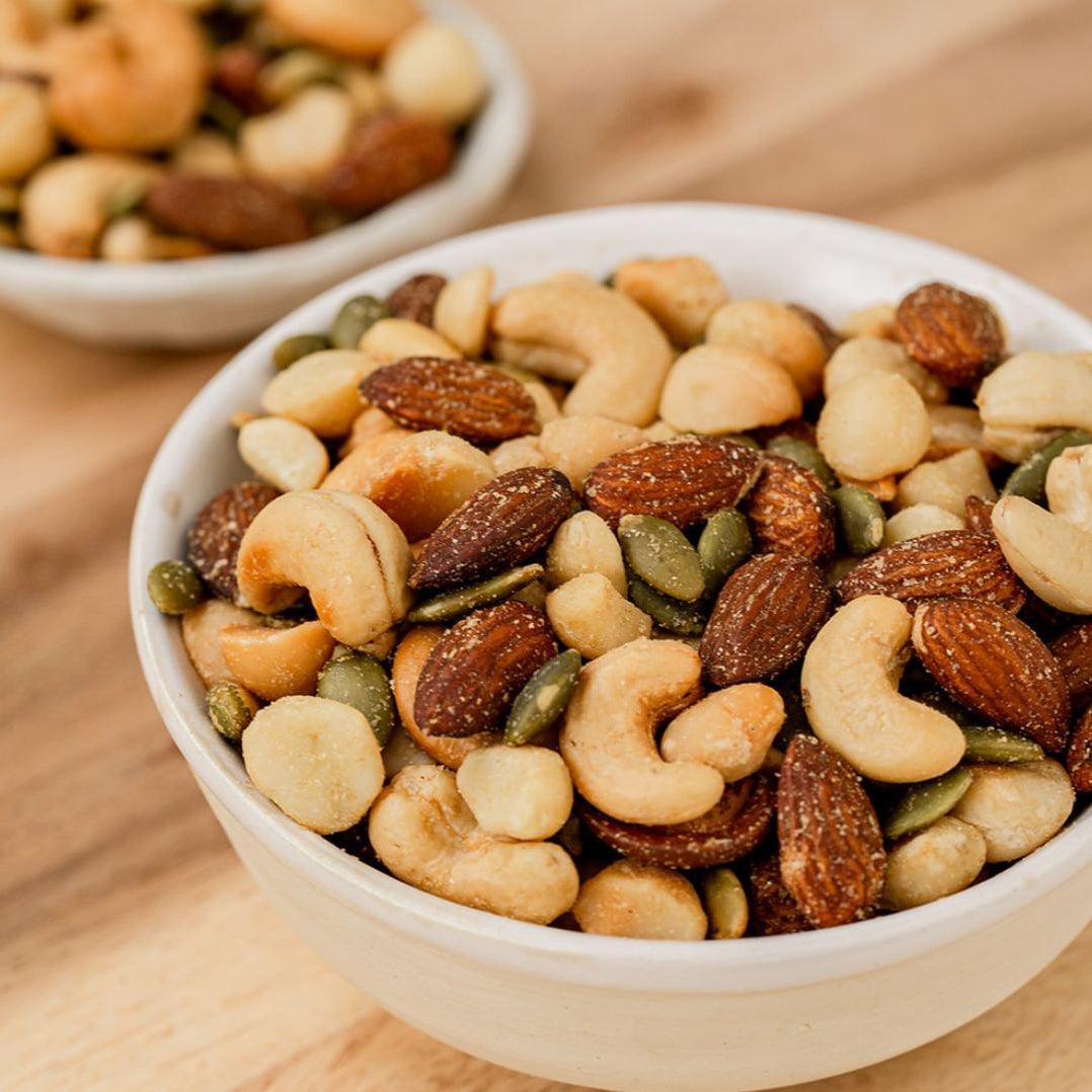Brookfarm - NUT & FRUIT MIX - ROASTED NUTS AUSTRALIAN LIME & SEA SALT