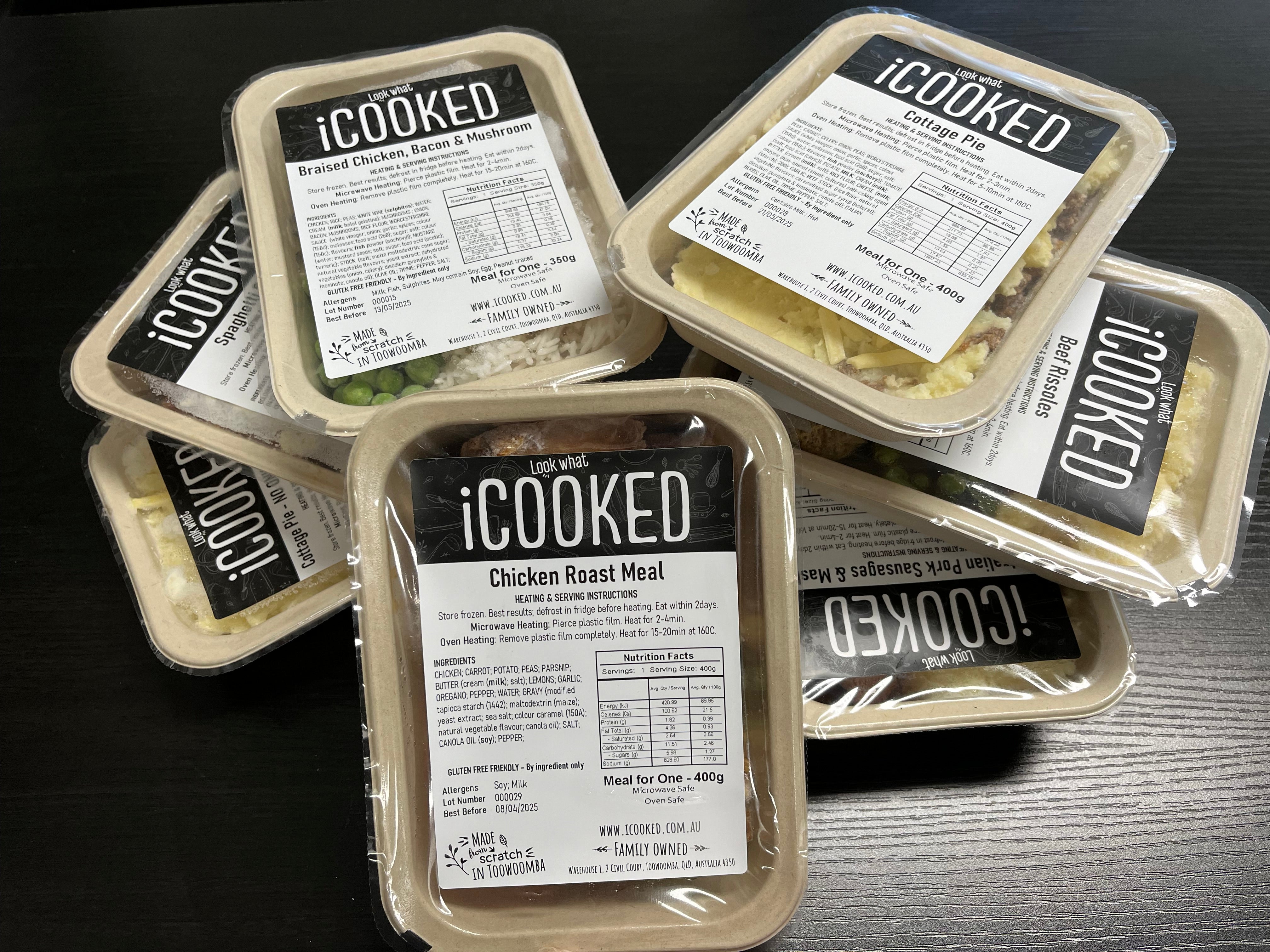 iCooked - Classic Bundle - 8 Ready made meals.