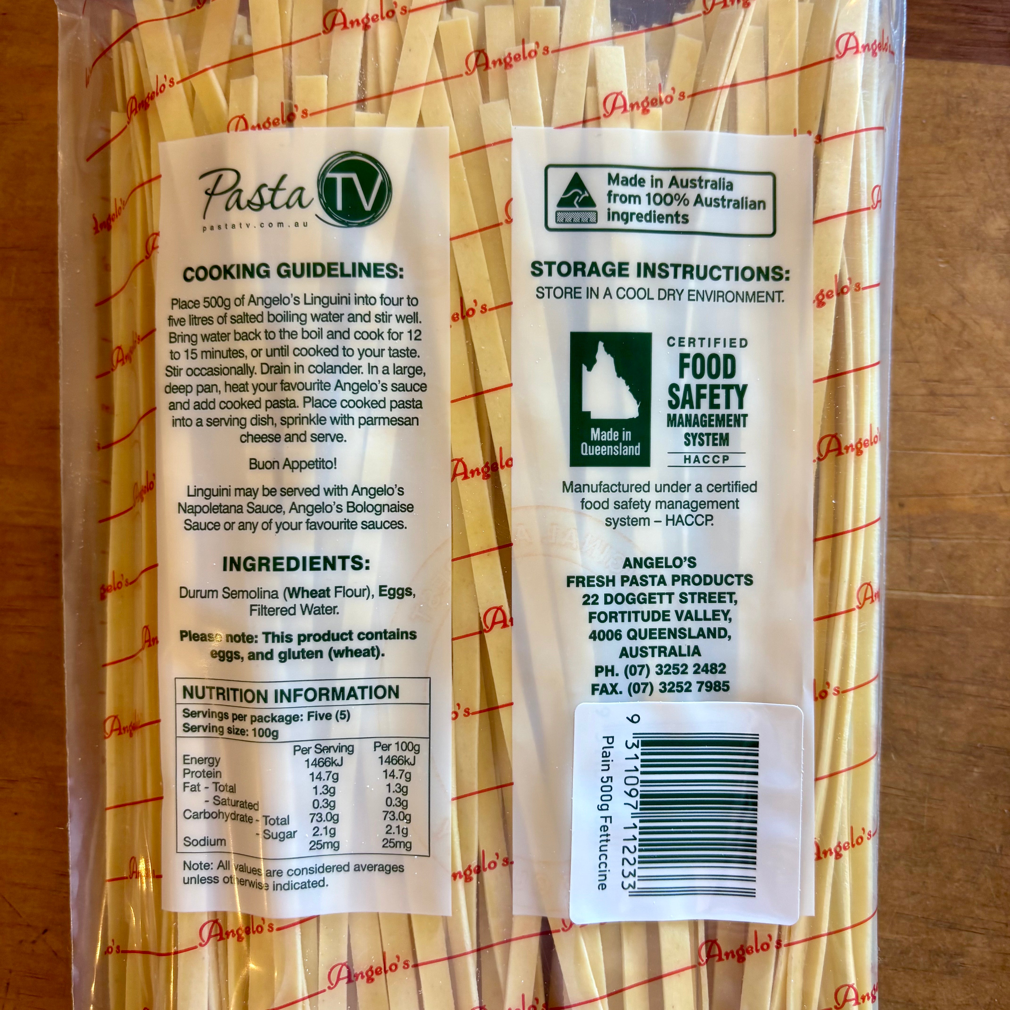 Angelo's Fresh - Fettuccine 500g