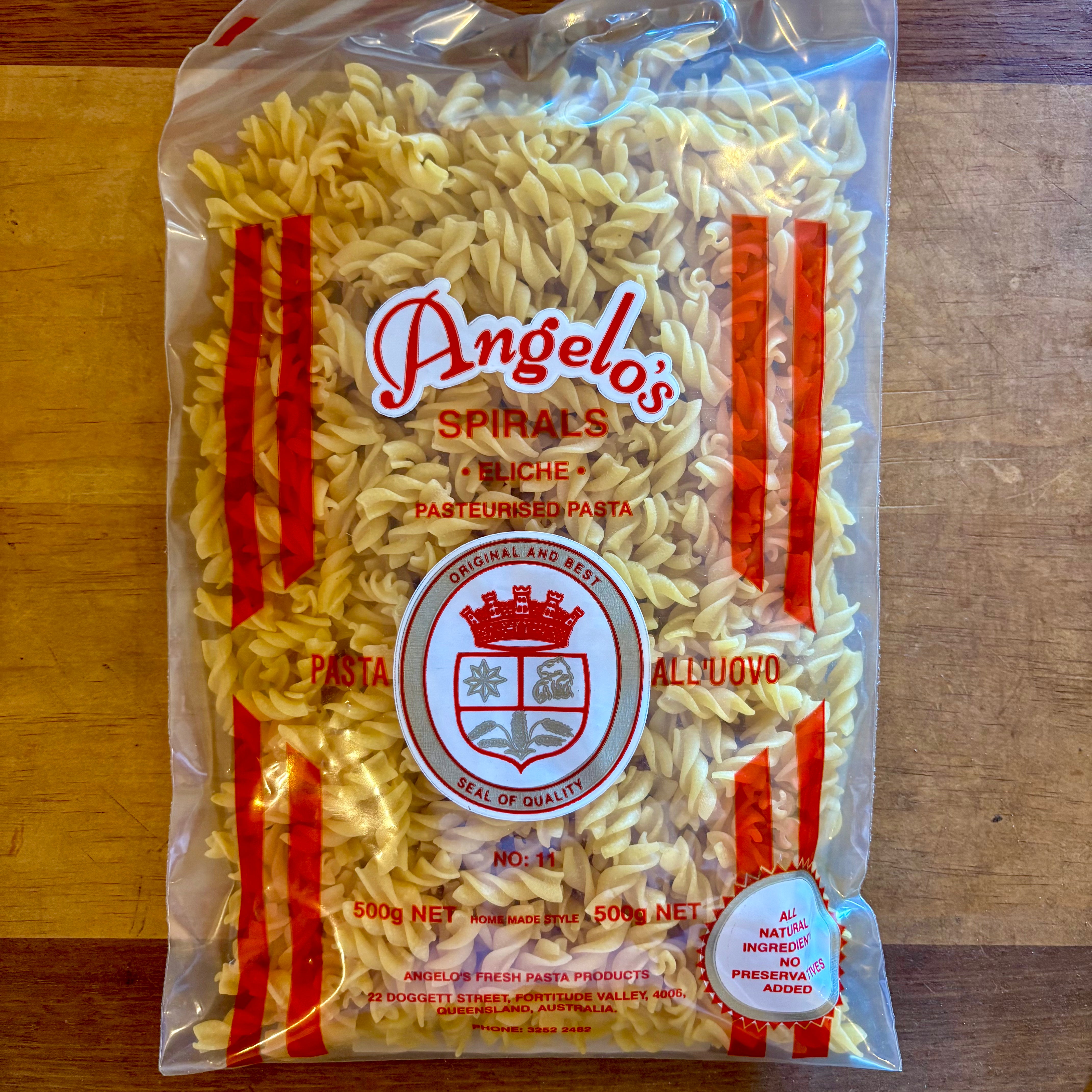 Angelo's Fresh - Spirals 500g