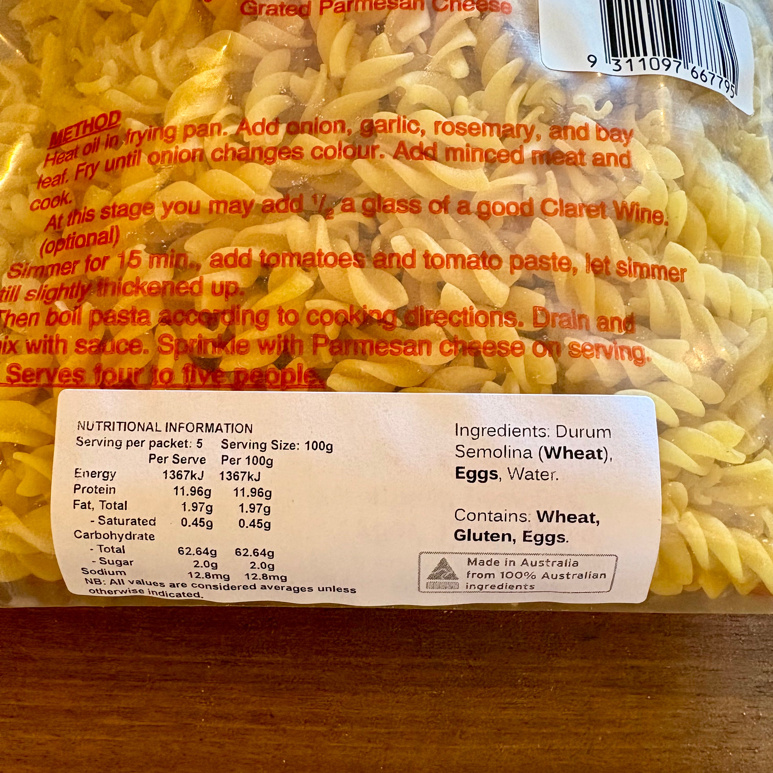 Angelo's Fresh - Spirals 500g