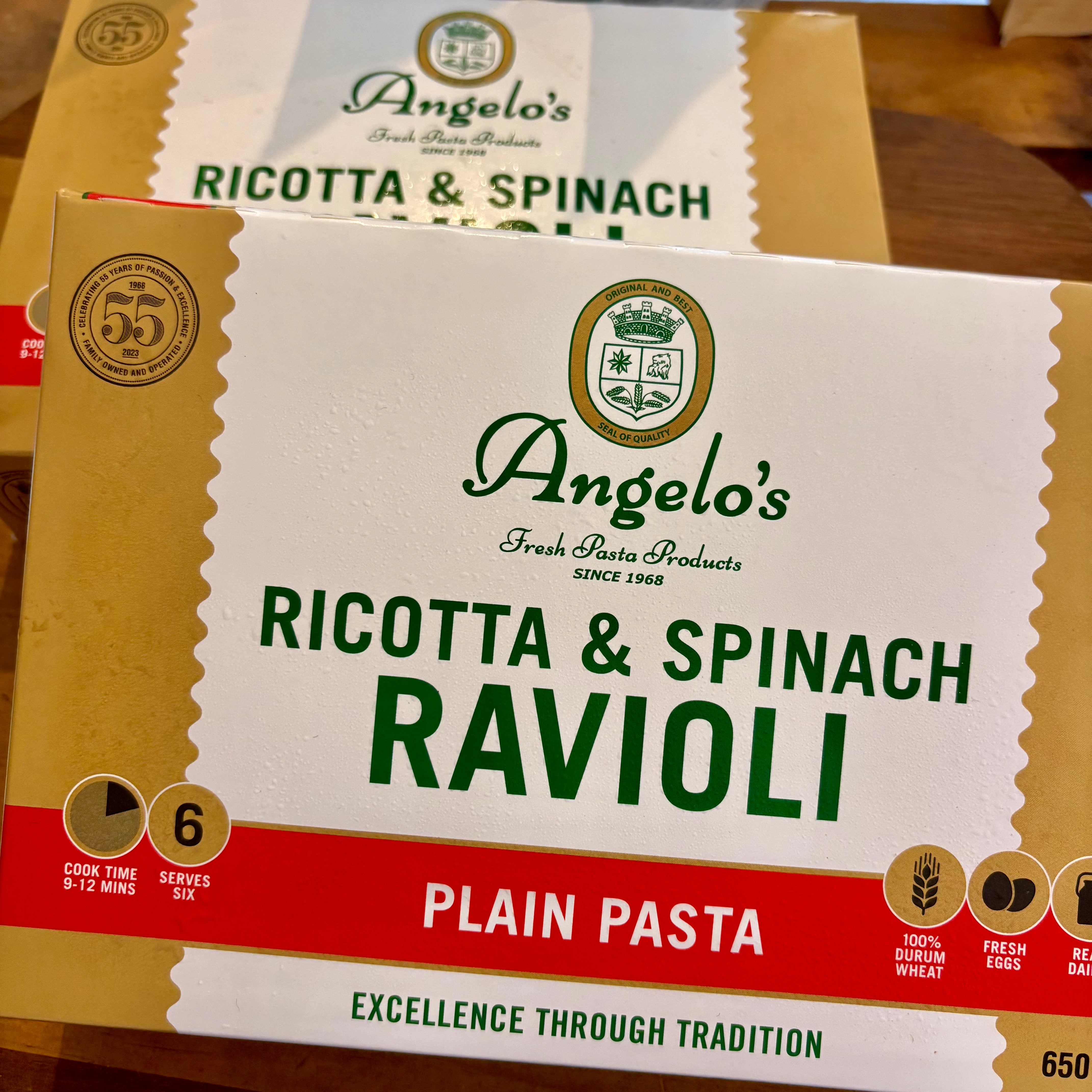Angelo’s  - Ricotta Ravioli 650g