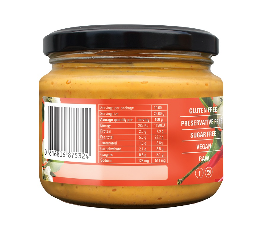 Kehoe's Organic Chilli Cashew Cheese - 250g