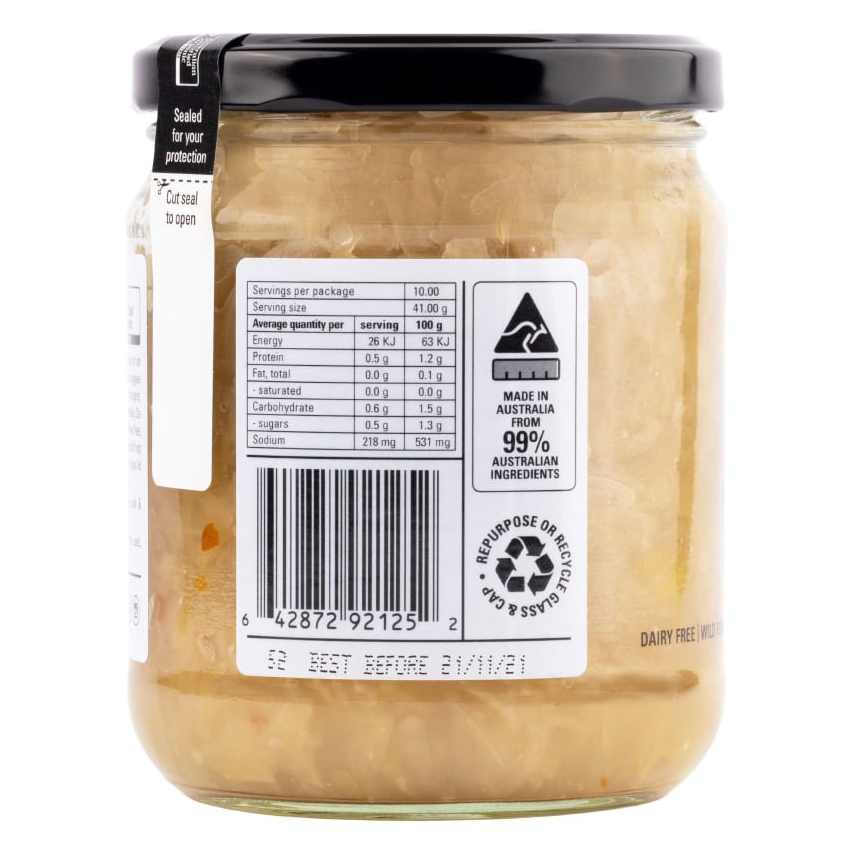 Kehoe's Organic White Kimchi - 410g