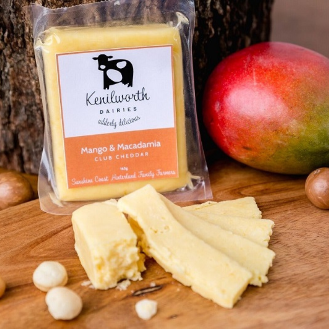 Kenilworth Dairies - Mango & Macadamia - Club Cheddars - 165g