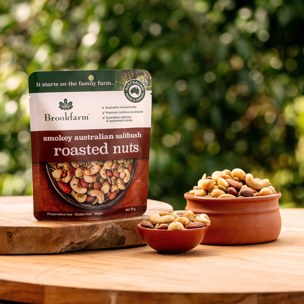 Brookfarm - ROASTED NUT MIX - SMOKEY AUSTRALIAN SALTBUSH 75g
