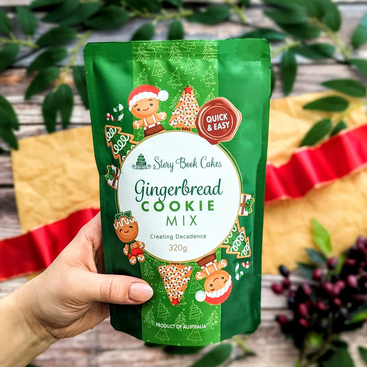 Story Book Cakes - Gingerbread Men Cookie Mix 320g
