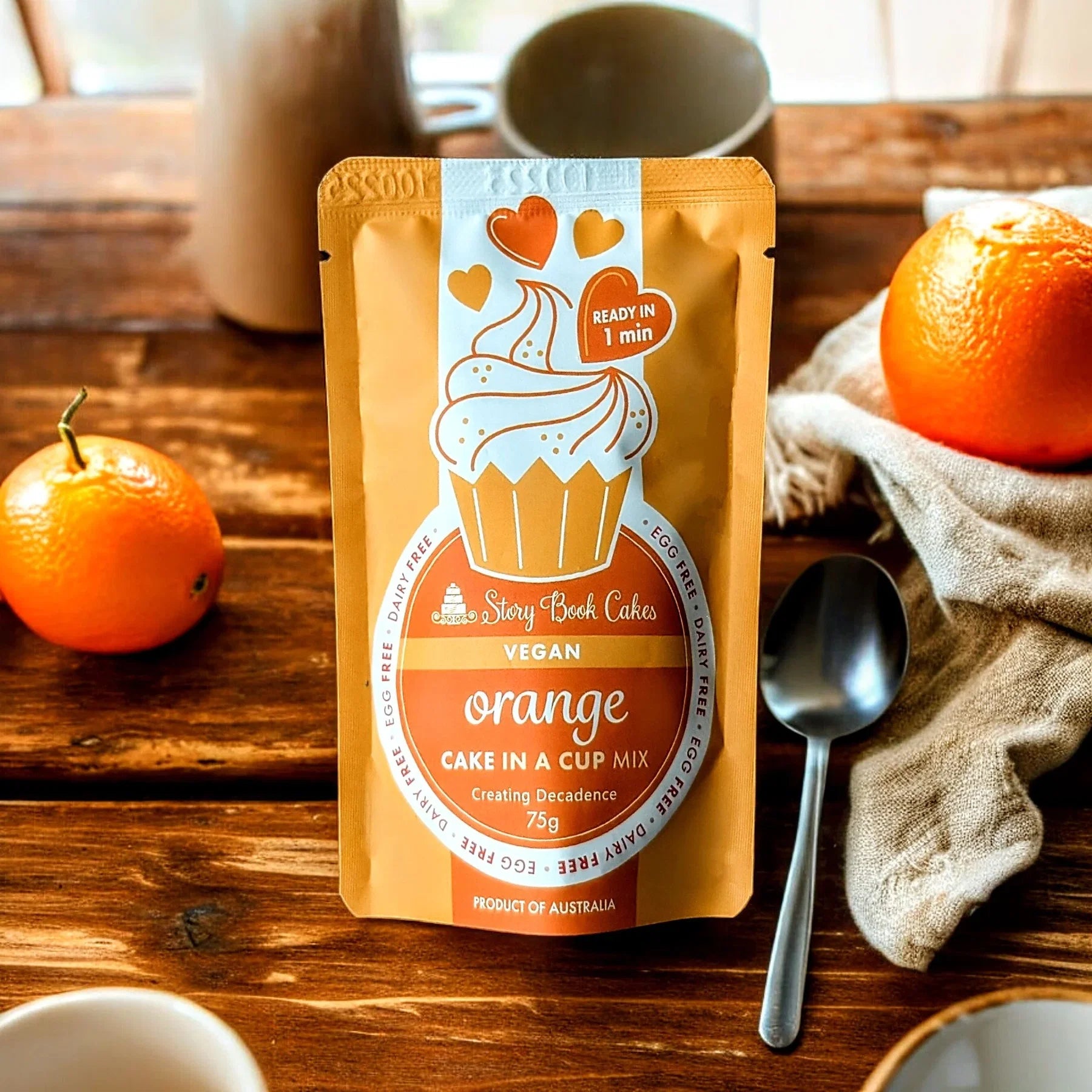 Story Book Cakes - Vegan Orange Cake in a Cup 75g