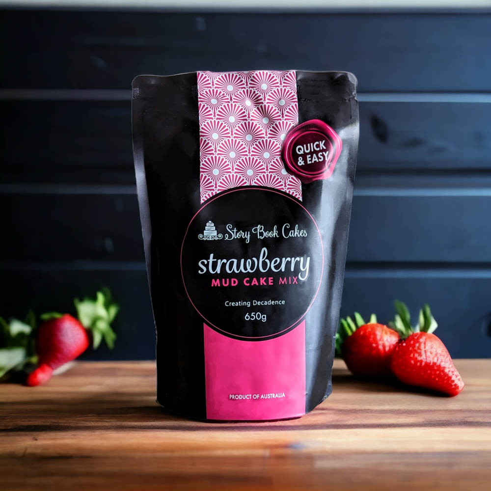 Story Book Cakes -Strawberry Mud Cake Mix 650g
