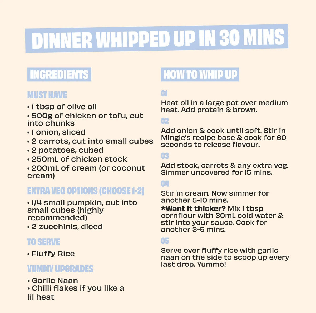 Mingle - CHICKEN CURRY RECIPE BASE Sauce 170g