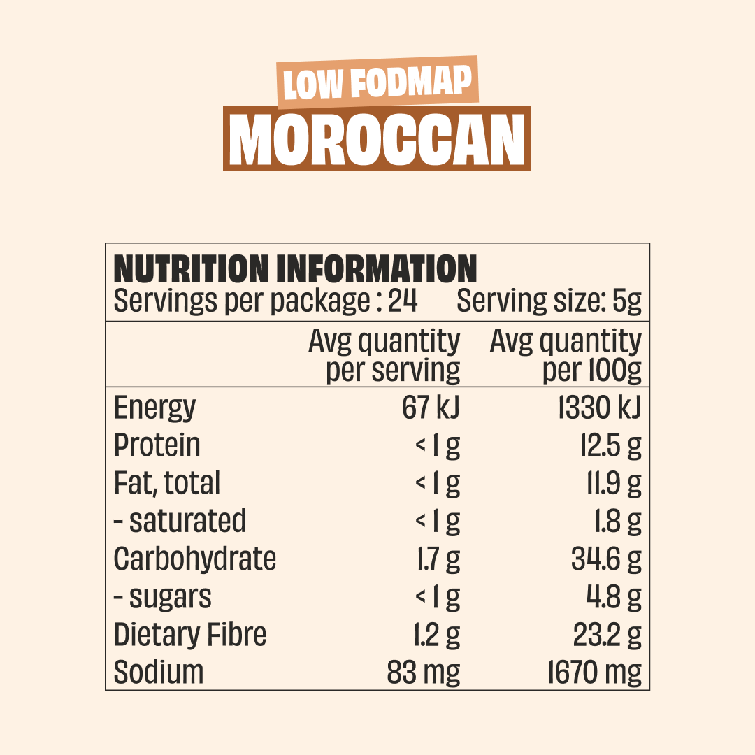 Moroccan (Fodmap Friendly) Seasoning 120g