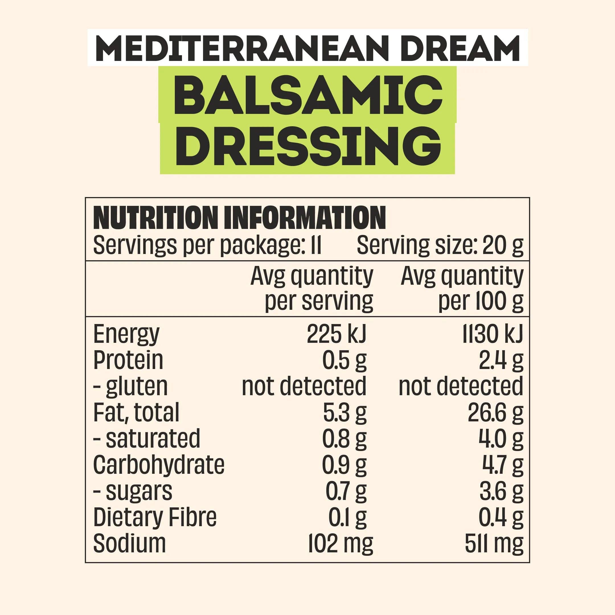 Mingle - BALSAMIC DRESSING 220g
