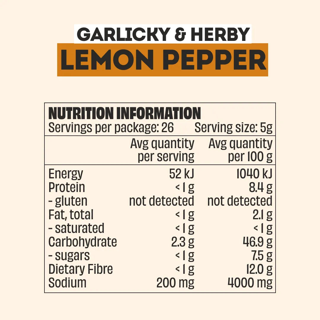 Mingle LEMON PEPPER SEASONING LARGE BOTTLE 130g
