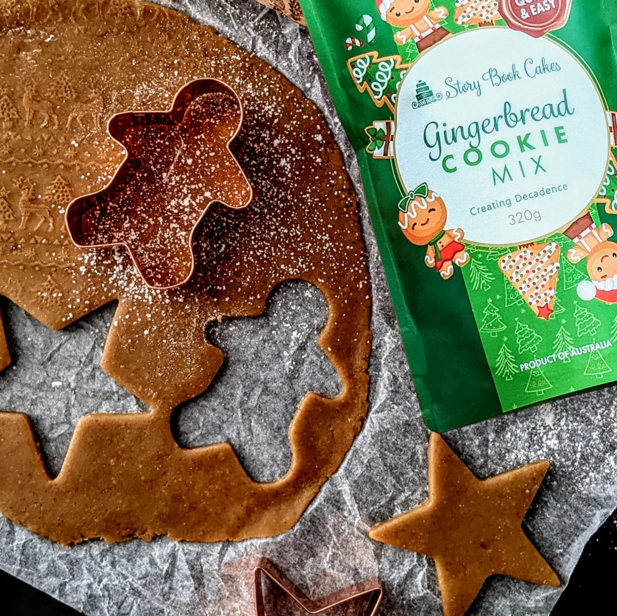 Story Book Cakes - Gingerbread Men Cookie Mix 320g