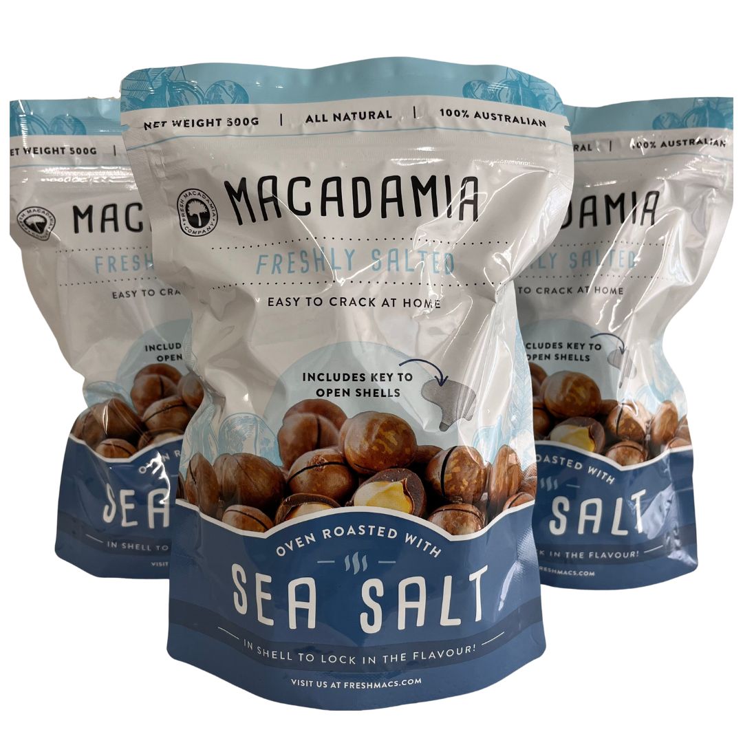 Macadamias - Roasted with Sea Salt 500g