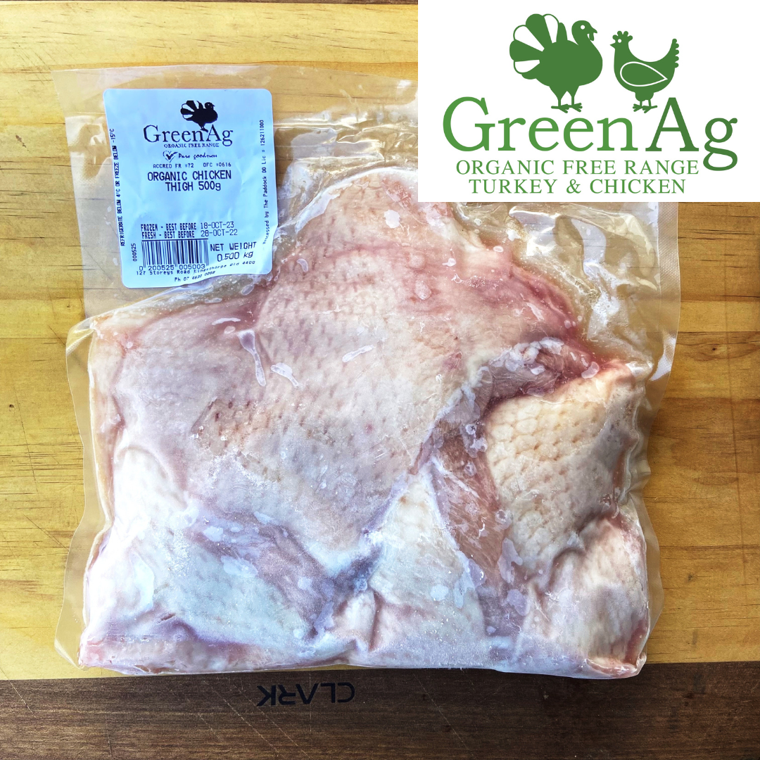 GreenAg Organic Chicken Thigh 500g