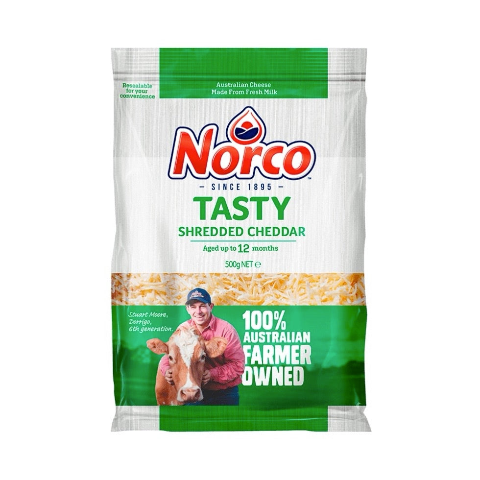 Norco Tasty Cheddar Grated - 500g