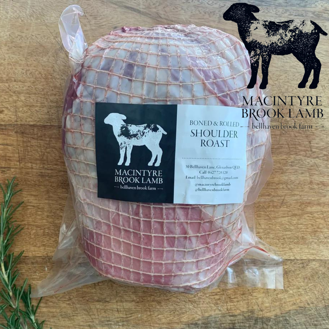 Macintyre Brook Lamb - Shoulder Roast (Boned + Rolled)